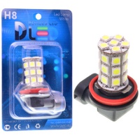  Светодиодная автомобильная лампа DLED H8 - 27 SMD 5050 (2шт.)