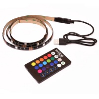 Лента светодиодная - подсветка 5V RGB USB VIBE SMD5050 (2шт.)