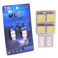 Светодиодная автолампа T10 W5W - SMD 5050 4 (2шт.)