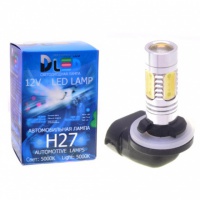 Светодиодная автомобильная лампа DLED H27 - 881 - 6.5W + Линза (2шт.)